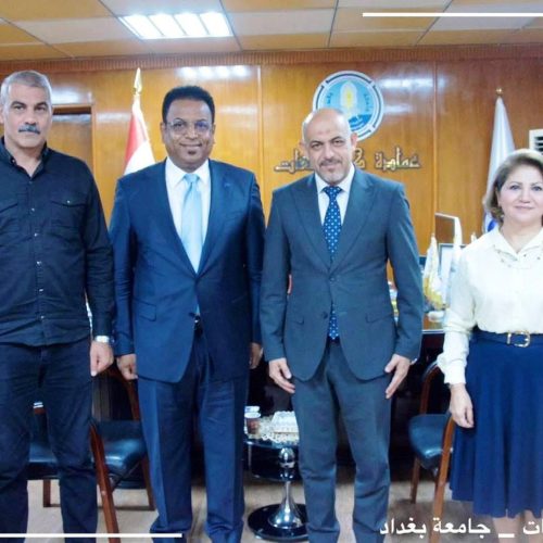 بعثة الامم المتحدة في زيارة لكلية اللغات3
