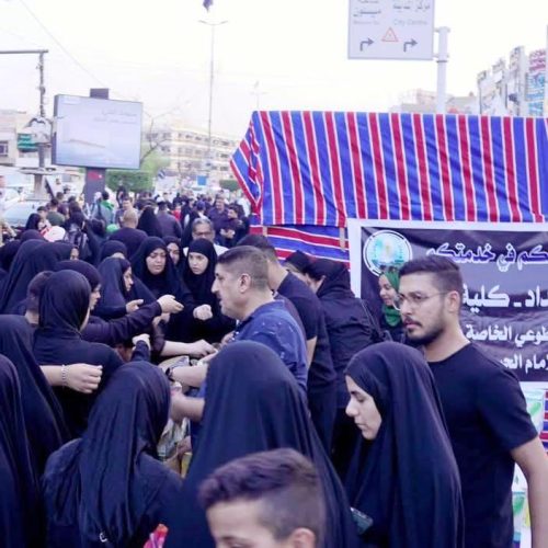 كلية اللغات تعزز قيم العمل التطوعي خلال الزيارة الأربعينية (5)