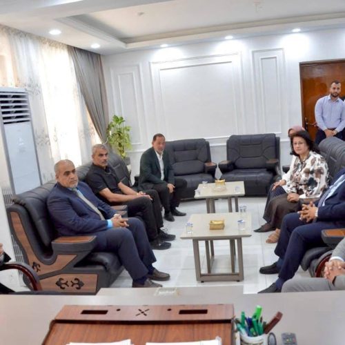 زيارة رئيس جامعة بغداد الى كلية اللغات (1)