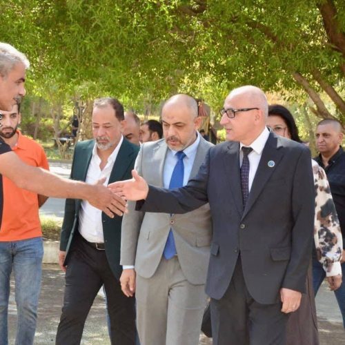 زيارة رئيس جامعة بغداد الى كلية اللغات (14)