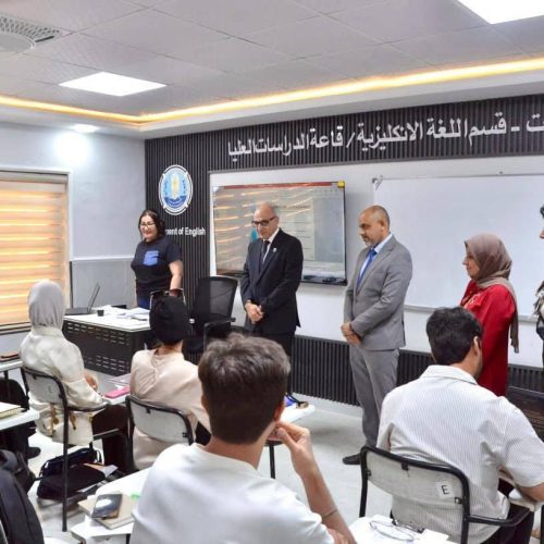 زيارة رئيس جامعة بغداد الى كلية اللغات (3)