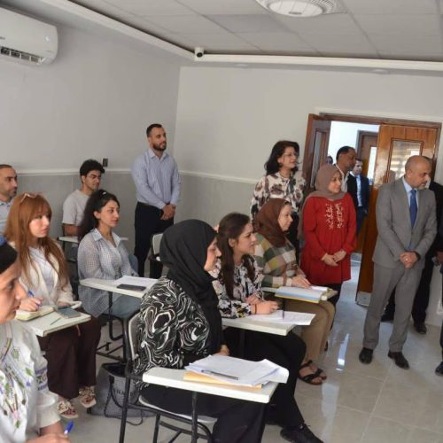 زيارة رئيس جامعة بغداد الى كلية اللغات (5)