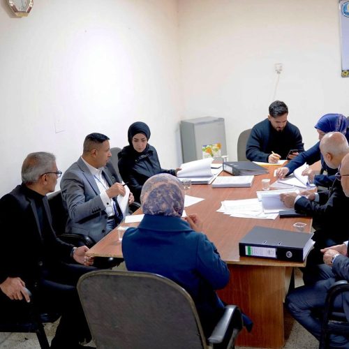 لجنة الاعتماد المؤسسي تزور كلية اللغات لتقييم الأداء الأكاديمي والإداري (1)