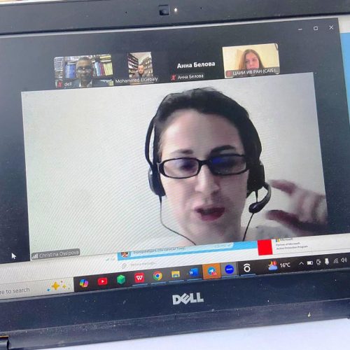 مشاركة تدريسي من كلية اللغات في المؤتمر الدولي السنوي للمستعربين في موسكو (1)