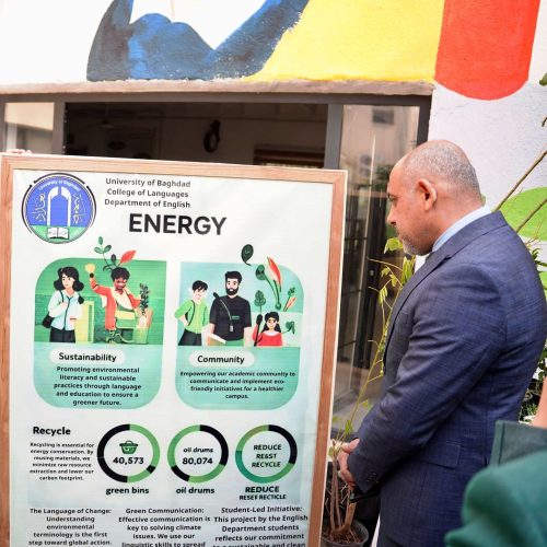 نشاط توعوي لكلية اللغات دعماً للتنمية المستدامة (16)