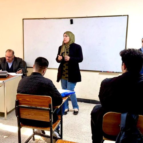 اللغات تنظم محاضرة إرشادية في الانضباط الجامعي لطلبة الأقسام العلمية (5) اللغات تنظم محاضرة إرشادية في الانضباط الجامعي لطلبة الأقسام العلمية (5)