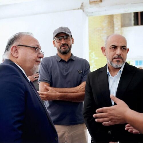 عميد كلية اللغات يستقبل مساعد رئيس جامعة بغداد للشؤون الإدارية في جولة تفقدية للاطلاع على الواقع الخدمي في الكلية (5) عميد كلية اللغات يستقبل مساعد رئيس جامعة بغداد للشؤون الإدارية في جولة تفقدية للاطلاع على الواقع الخدمي في الكلية (5)